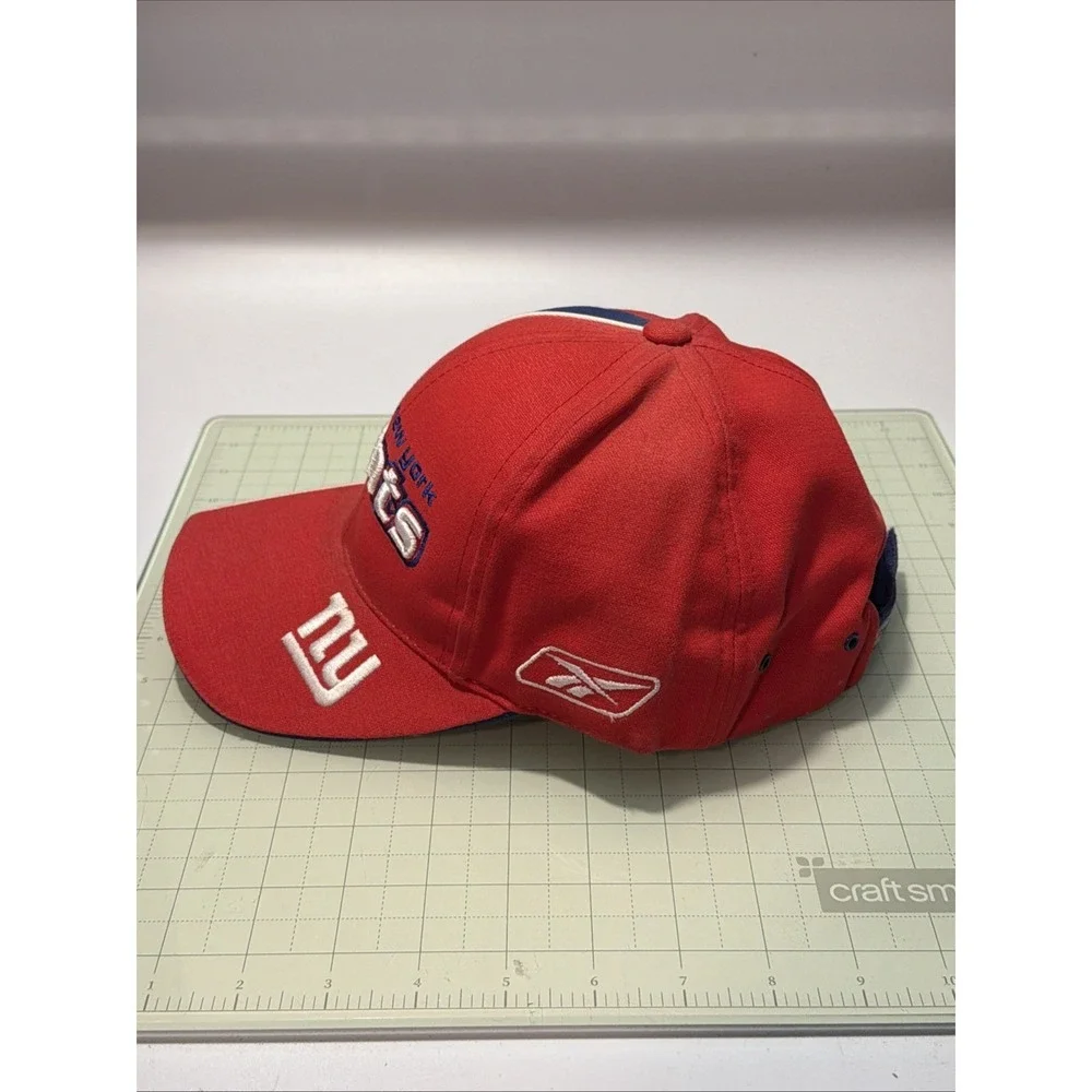 NFL Reebok Pro Line NY Giants Red/Blue Strapback Hat Cap One Size‎ Fits All